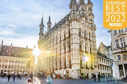 De grote markt van Leuven