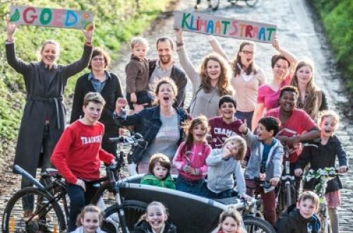 Deelnemers aan de klimaatstraat