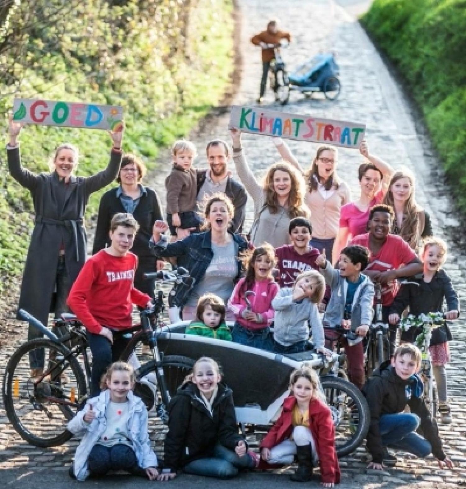 Deelnemers aan de klimaatstraat